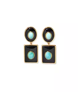 Lizzie Fortunato Ethereal Pool Earrings in Midnight