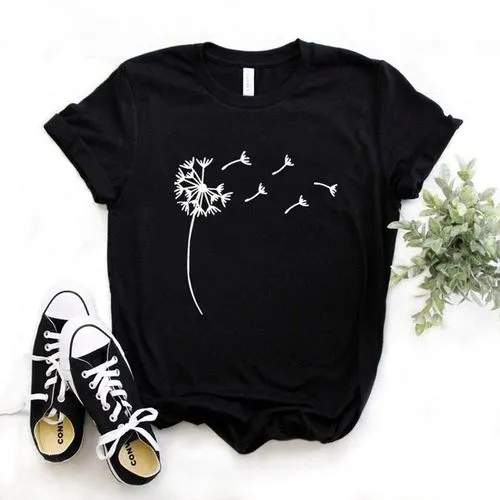 Men's T-shirt Short Sleeve T-Shirts Printing Casual Dandelion