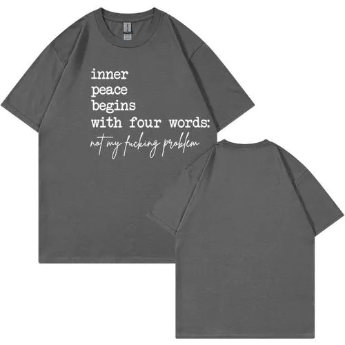 Men's T-shirt Short Sleeve T-Shirts Streetwear Letter