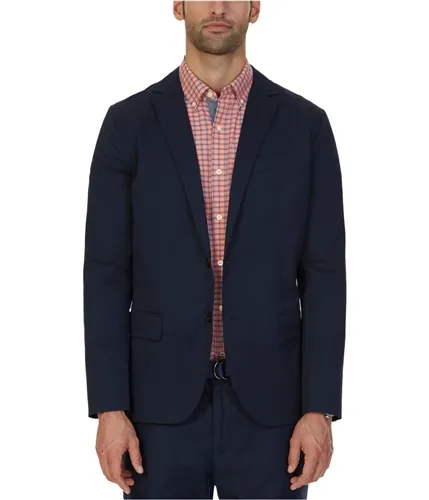 Nautica Mens Twill Two Button Blazer Jacket