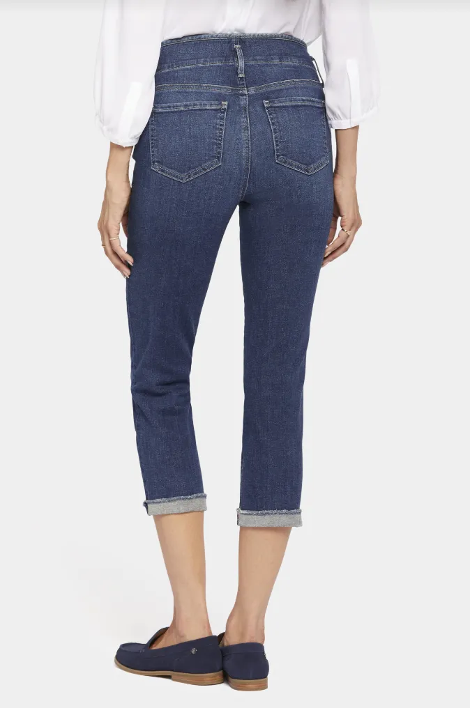 NYDJ Chloe capri jeans with Hollywood waistband