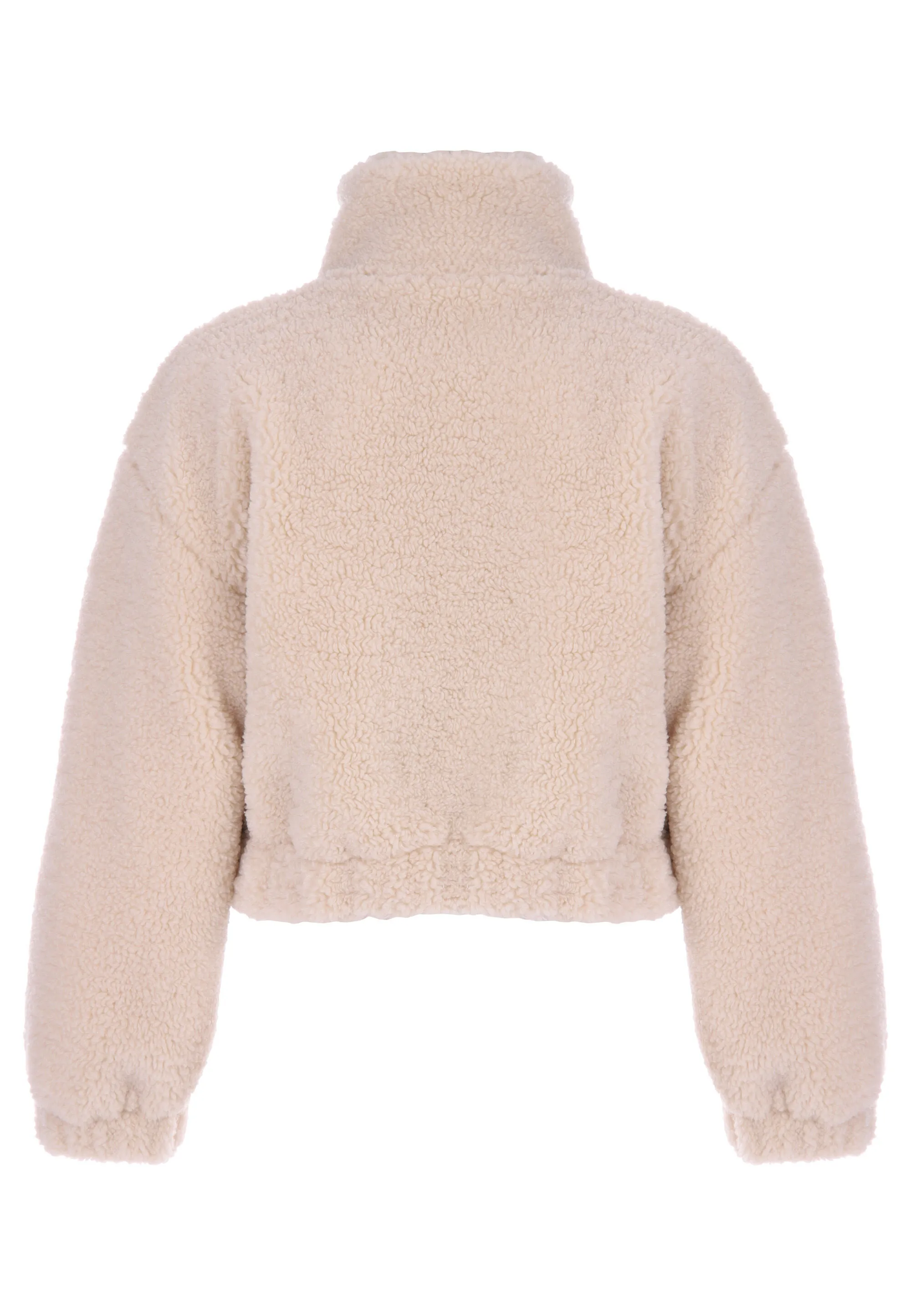 Older Girls Camel Borg Fleece Coat