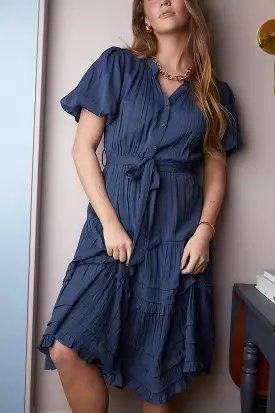 Olivia Tiered Midi Dress