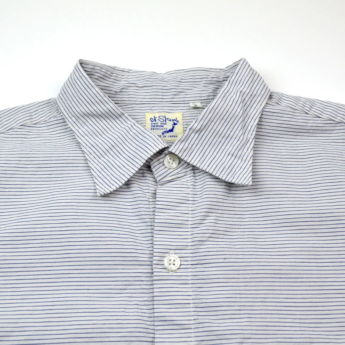 orSlow - Dress Shirt - Border Stripe White