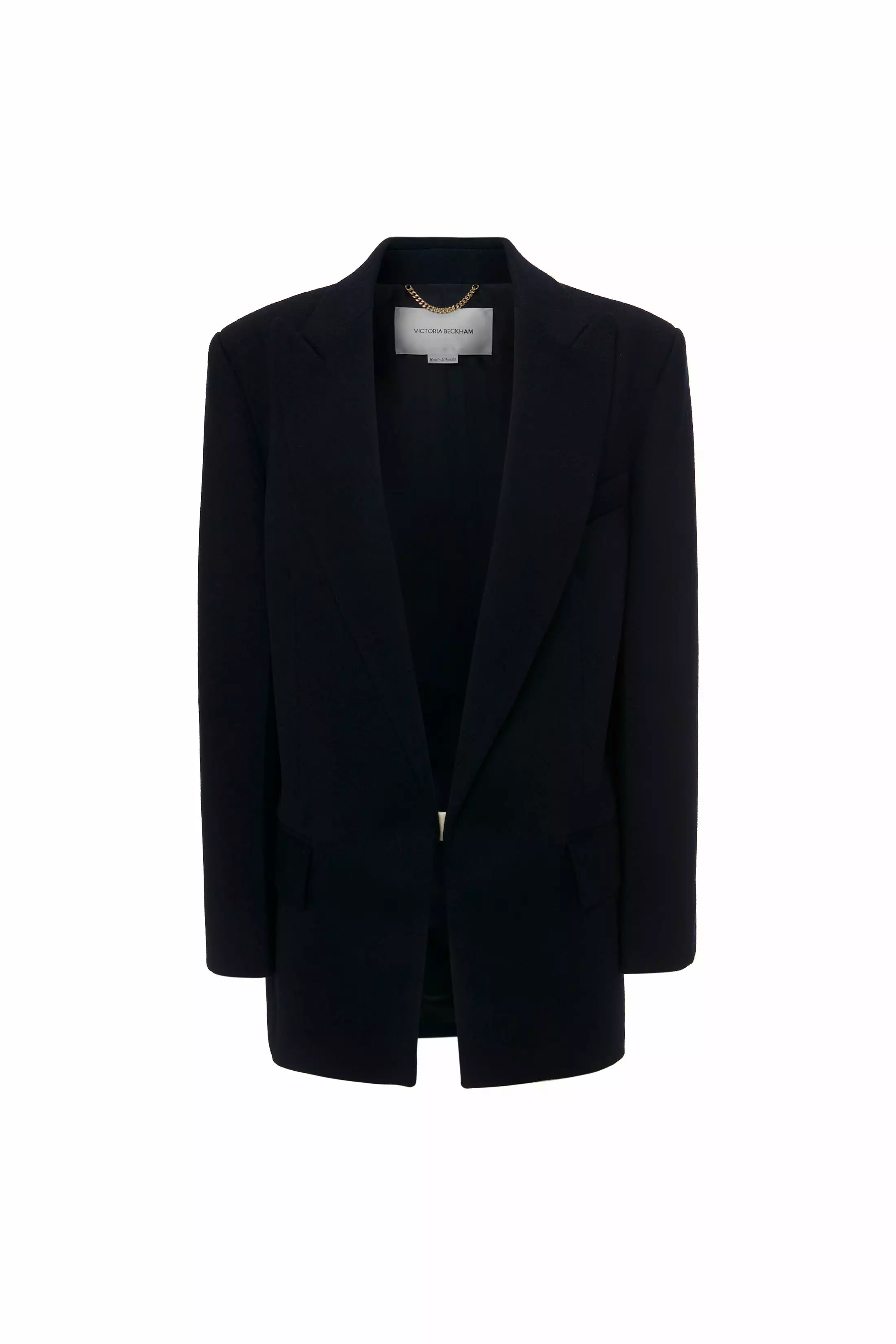 Peak Lapel Jacket In Midnight