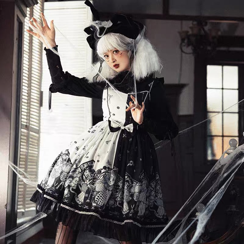 Plus size more kawaii clown Halloween lolita dress