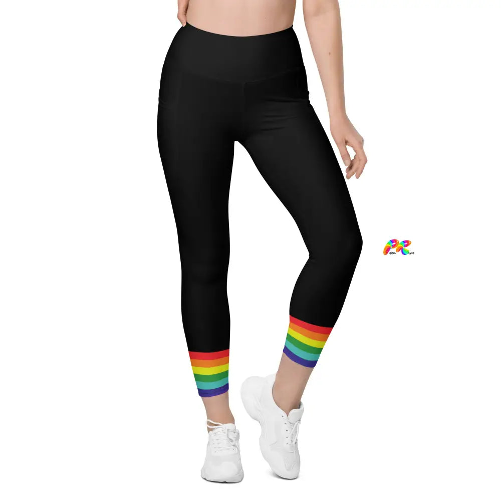 Pride Ankle Flag Leggings with Pockets