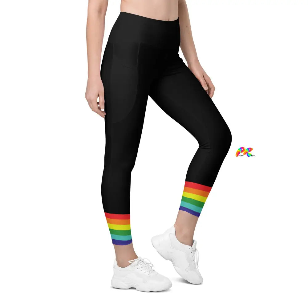 Pride Ankle Flag Leggings with Pockets