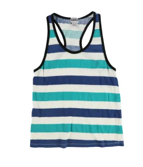 Scratch Womens Striped Racerback Tank Top