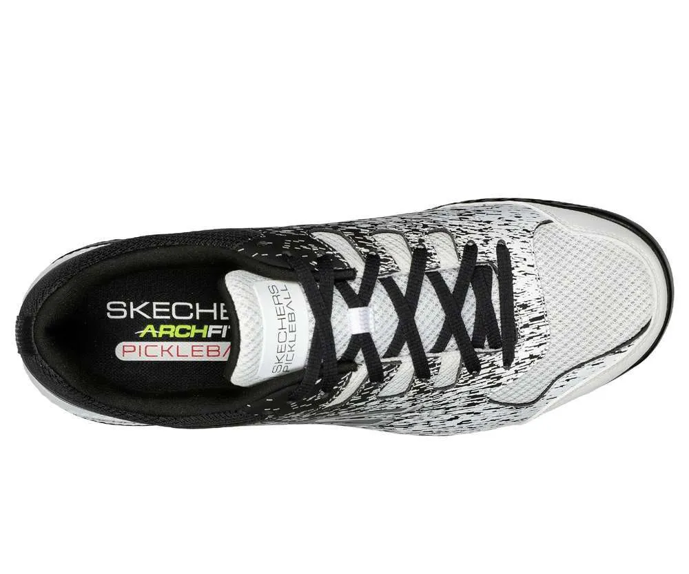 Skechers Men’s Viper Court Shoes Pickleball – White Black