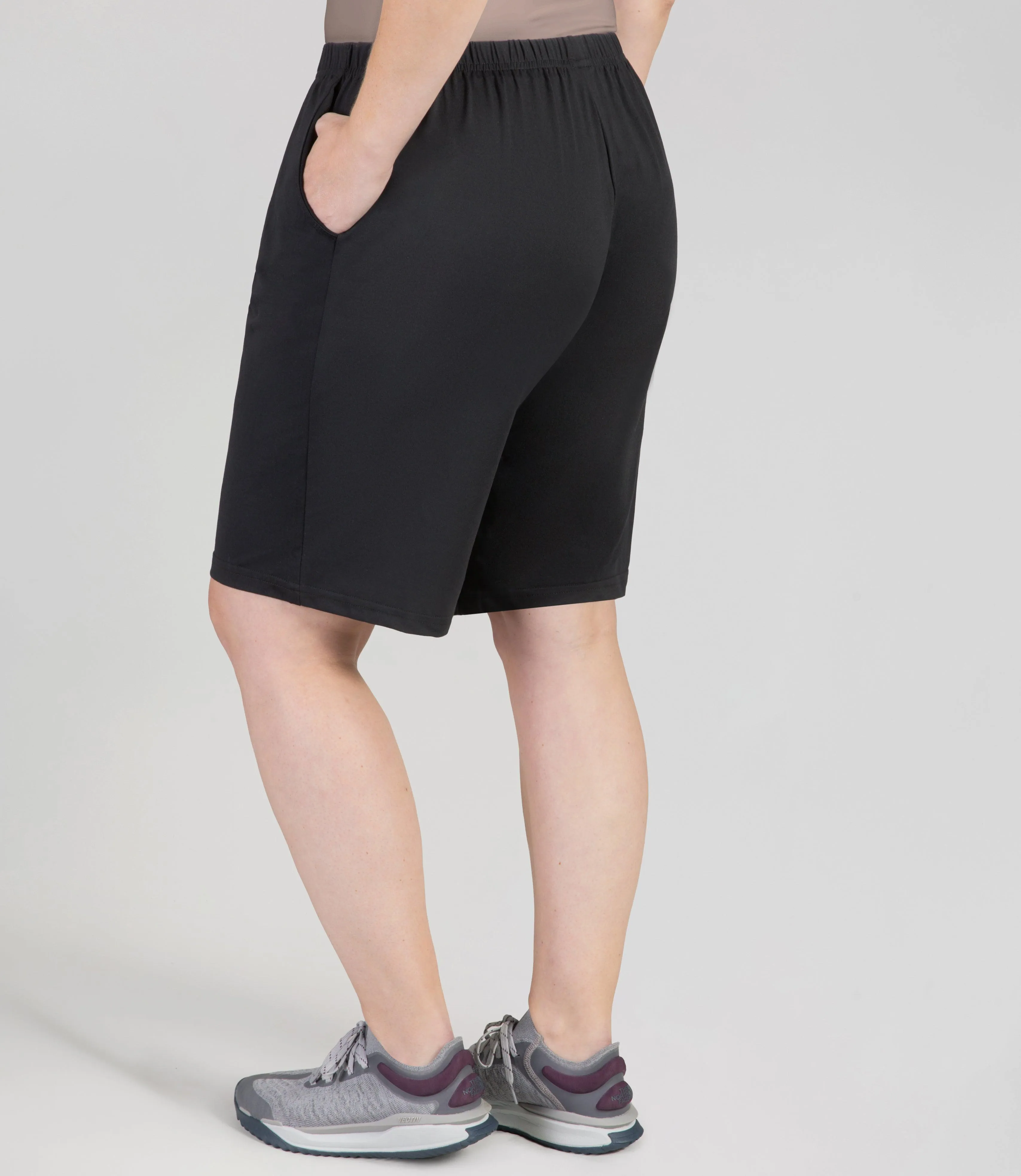 SoftWik Relaxed Fit Shorts with pockets Black