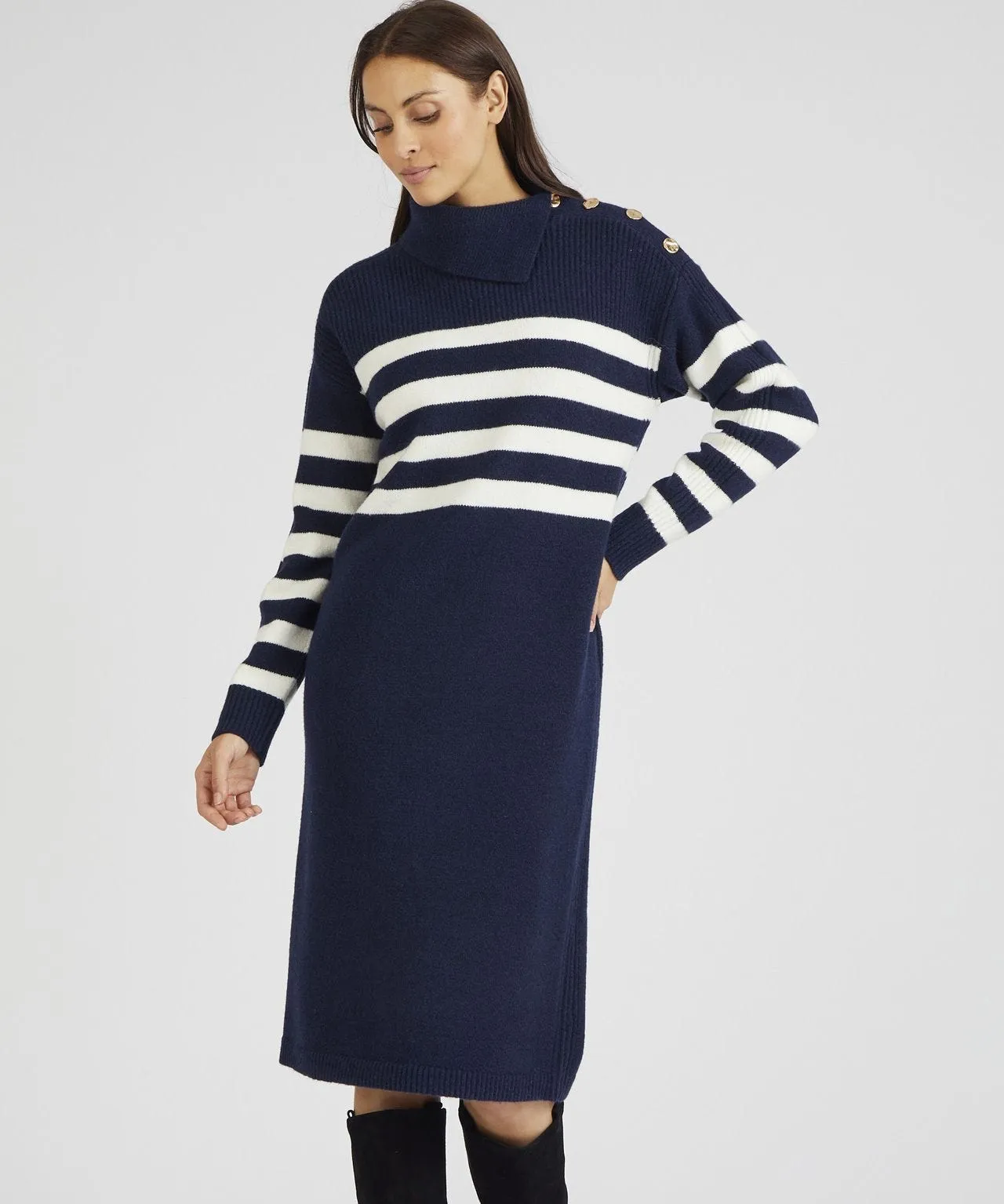 Striped Knitted Dress