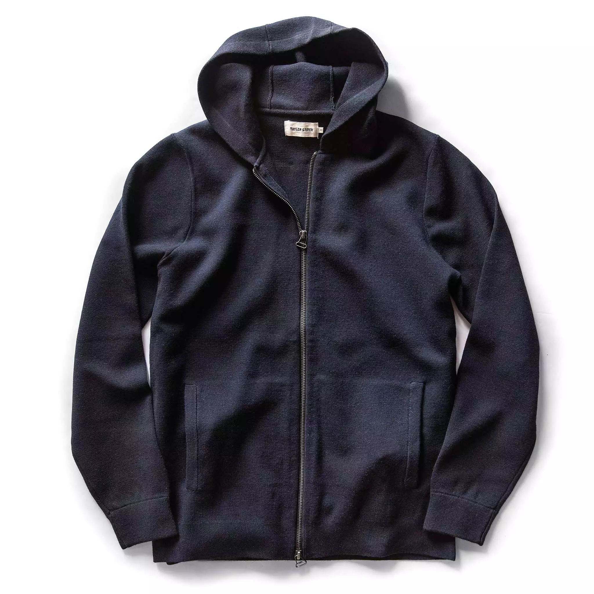 The Portola Hoodie in Midnight Merino