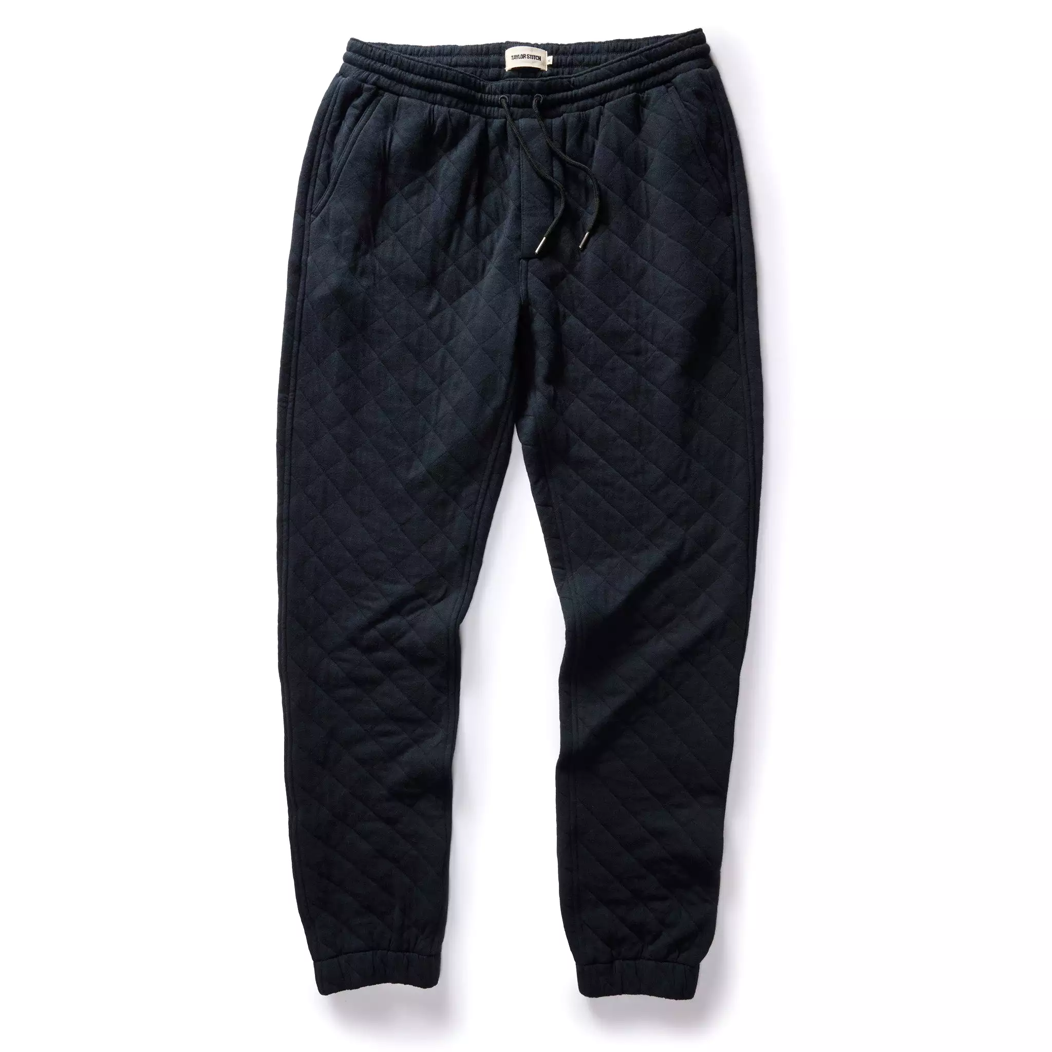 The Quilted Jersey Pant in Midnight Heather