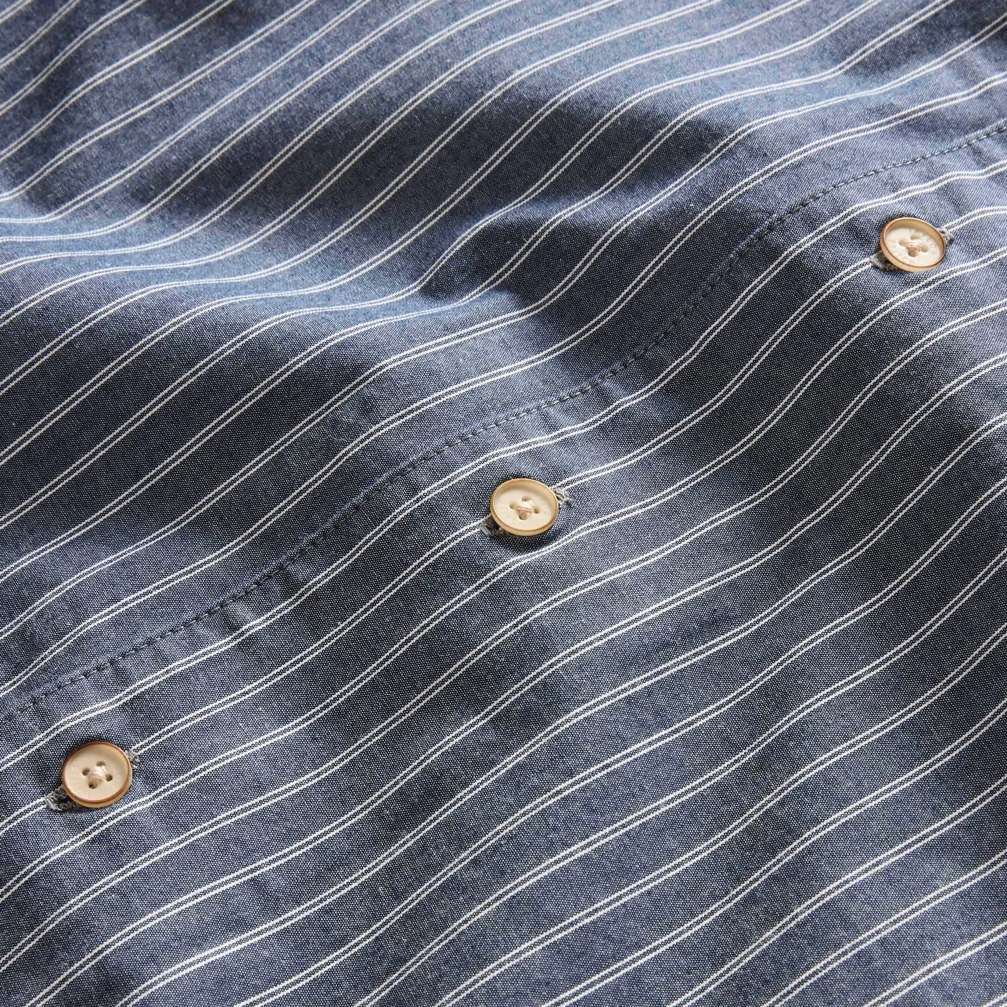 The Tulum Shirt in Midnight Stripe