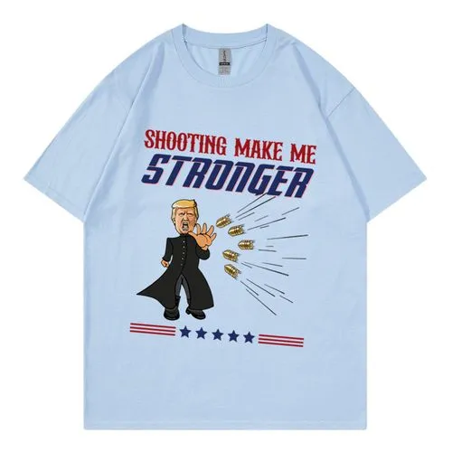 Unisex T-shirt Short Sleeve T-Shirts Streetwear Donald Trump Letter