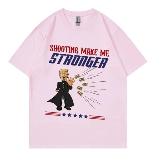 Unisex T-shirt Short Sleeve T-Shirts Streetwear Donald Trump Letter