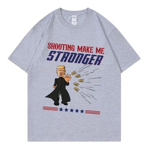 Unisex T-shirt Short Sleeve T-Shirts Streetwear Donald Trump Letter