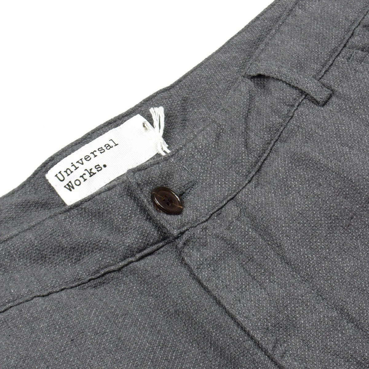 Universal Works - Aston Pant Cotton Linen Panama - Grey