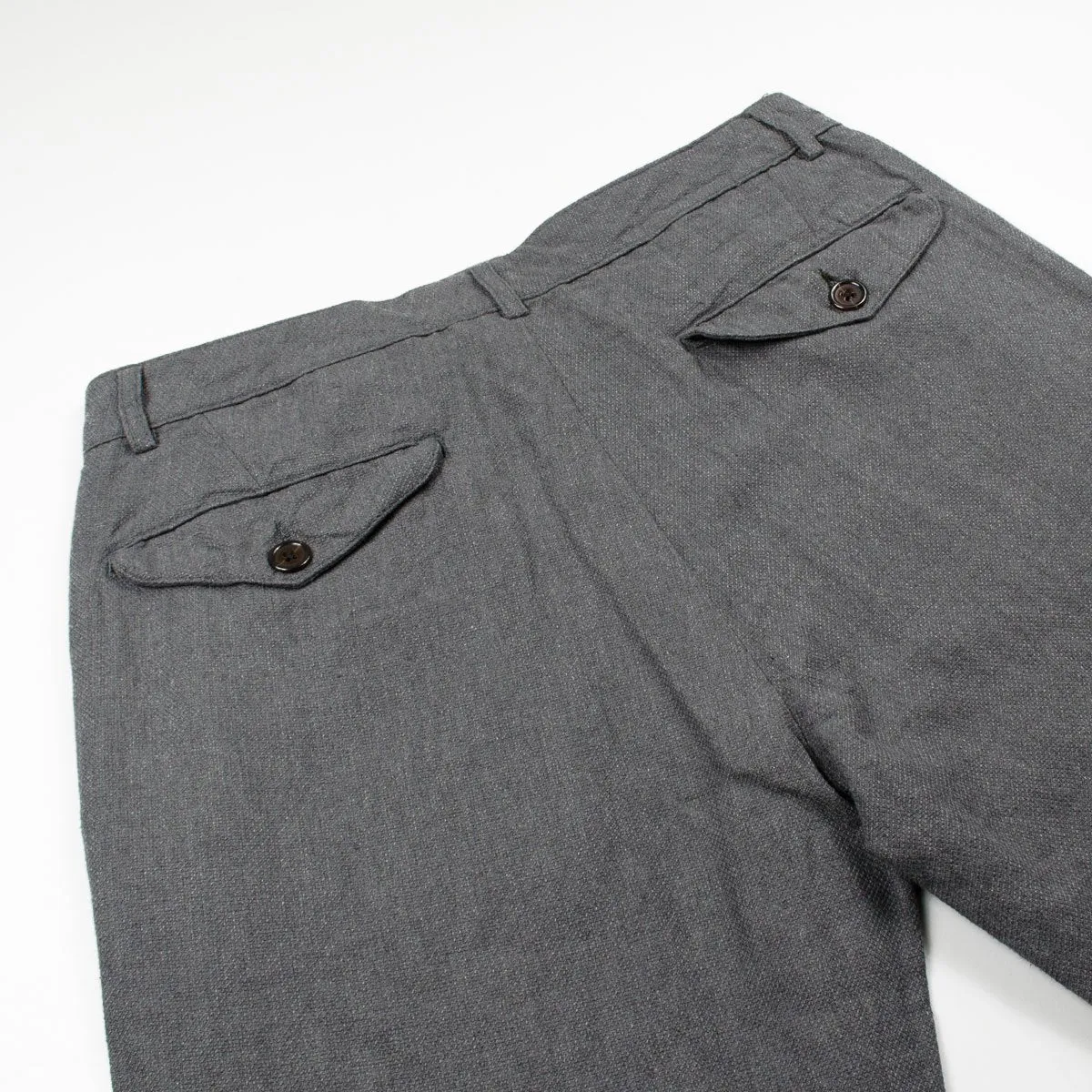 Universal Works - Aston Pant Cotton Linen Panama - Grey