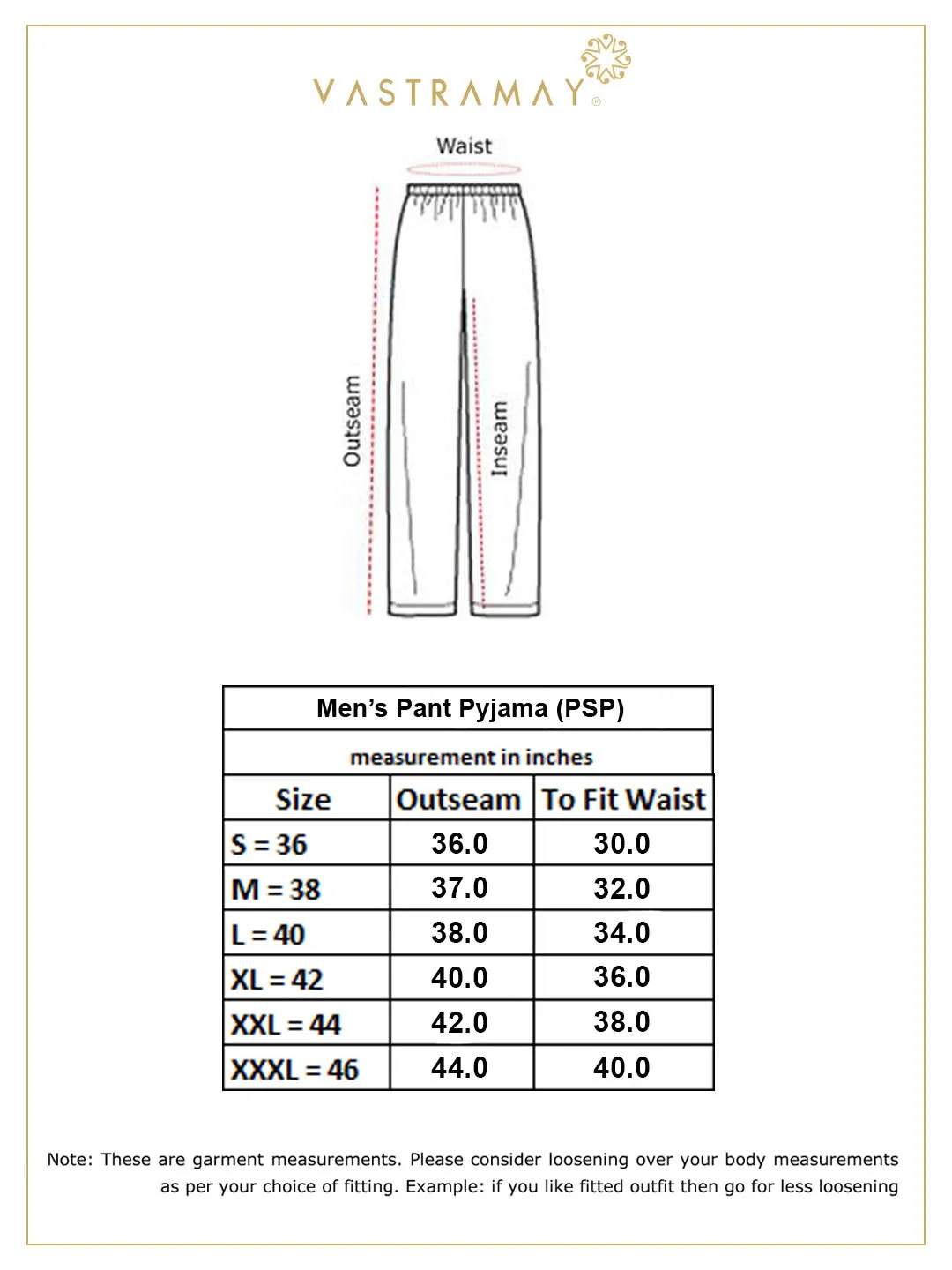 VASTRAMAY Men's White Cotton Pant Style Pyjama