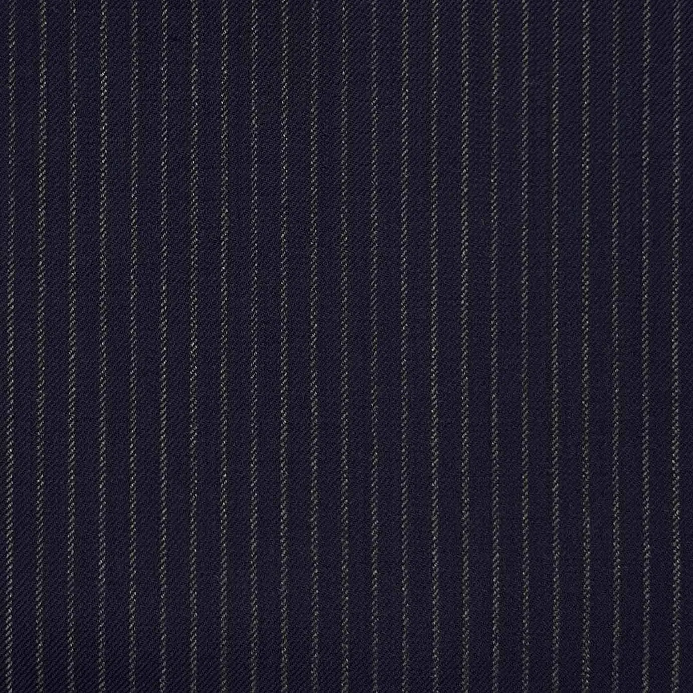 VITALE BARBERIS CANONICO (Revenge Super 150's) - Made In Italy - Midnight Blue Narrow Chalkstripes