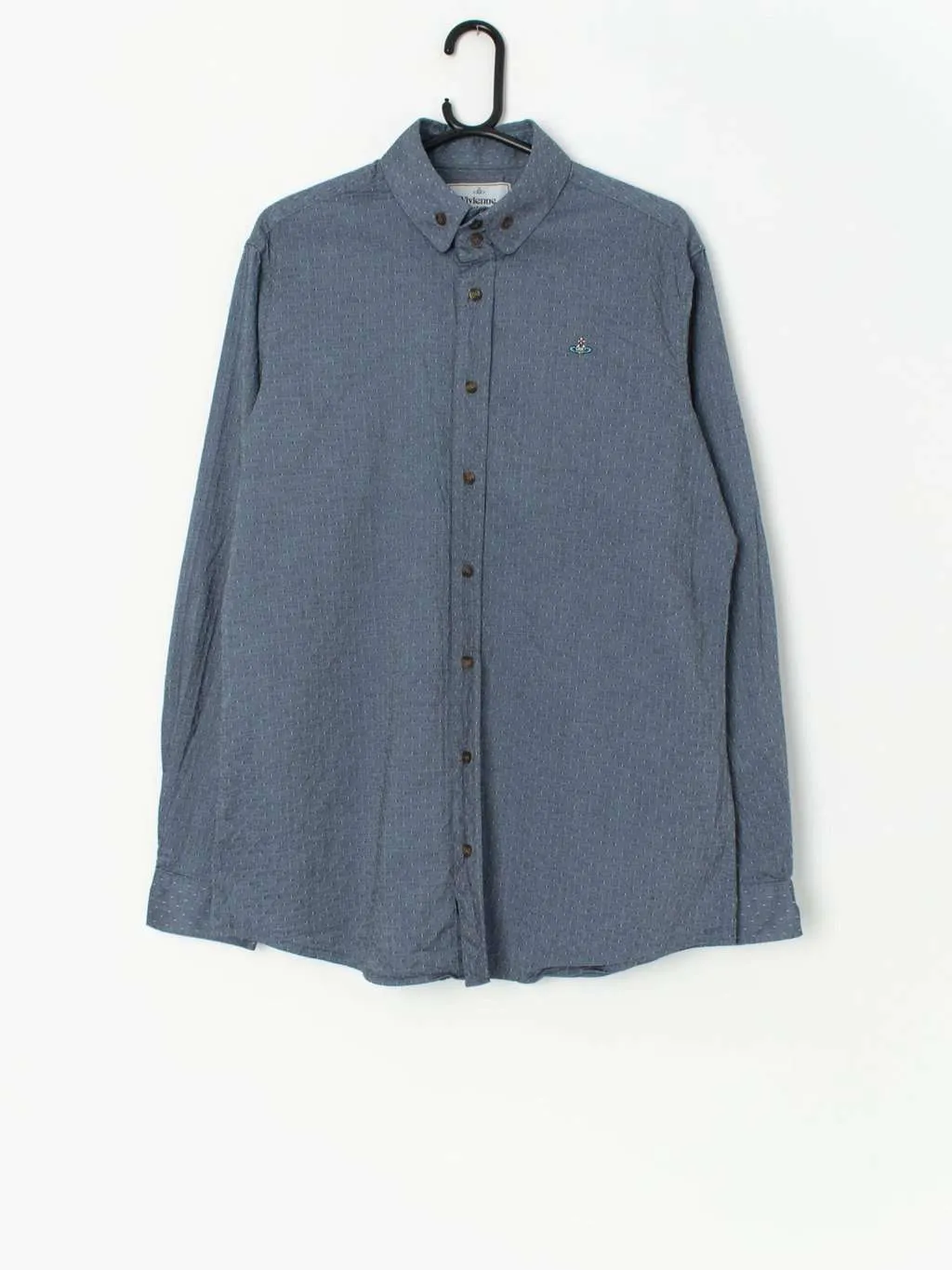 Vivienne Westwood blue long sleeve shirt – Medium / Large