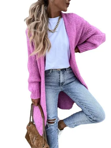 Women's Cardigan Sweater Long Sleeve Sweaters & Cardigans Casual Elegant Solid Color