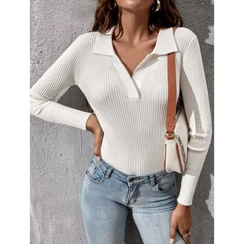 Women's Sweater Knitwear Long Sleeve Sweaters & Cardigans Casual Streetwear Solid Color