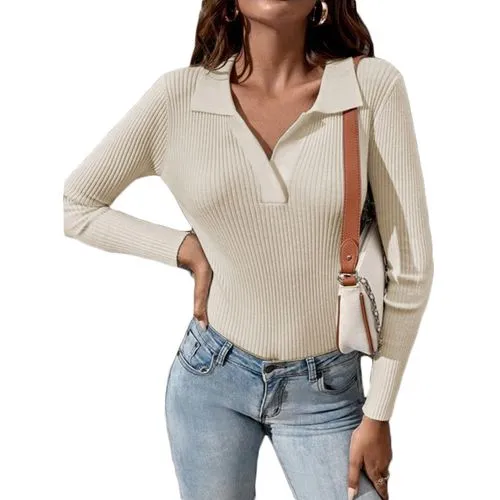 Women's Sweater Knitwear Long Sleeve Sweaters & Cardigans Casual Streetwear Solid Color