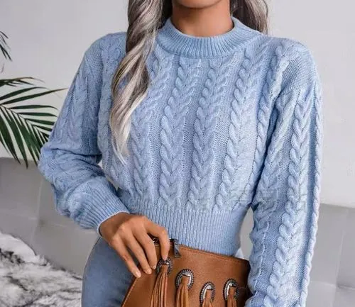 Women's Sweater Long Sleeve Sweaters & Cardigans Braid Casual Fashion Solid Color