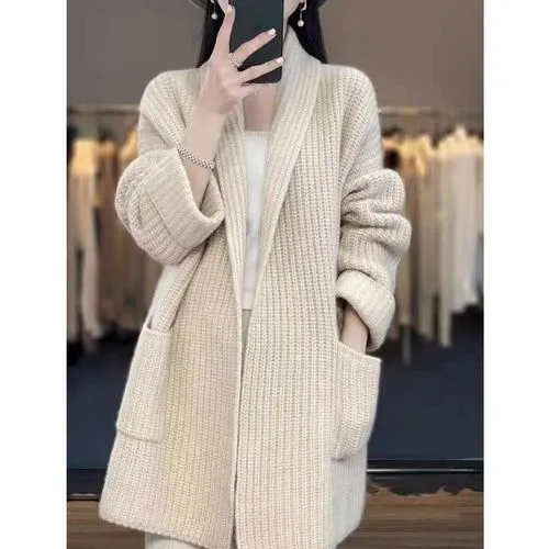 Women's Sweater Long Sleeve Sweaters & Cardigans Casual Solid Color