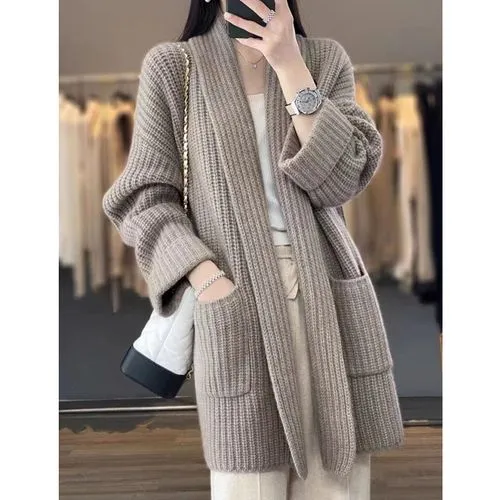 Women's Sweater Long Sleeve Sweaters & Cardigans Casual Solid Color