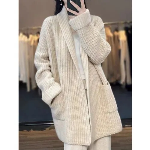 Women's Sweater Long Sleeve Sweaters & Cardigans Casual Solid Color