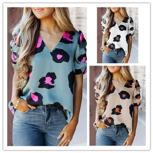 Women's T-shirt Short Sleeve T-shirts Casual Color Block