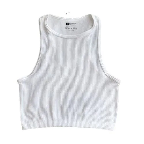 Women's Tank Top Sleeveless T-shirts Streetwear Solid Color