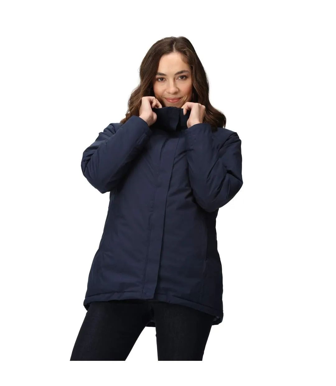 Womens/ladies sanda iii waterproof jacket navy Regatta