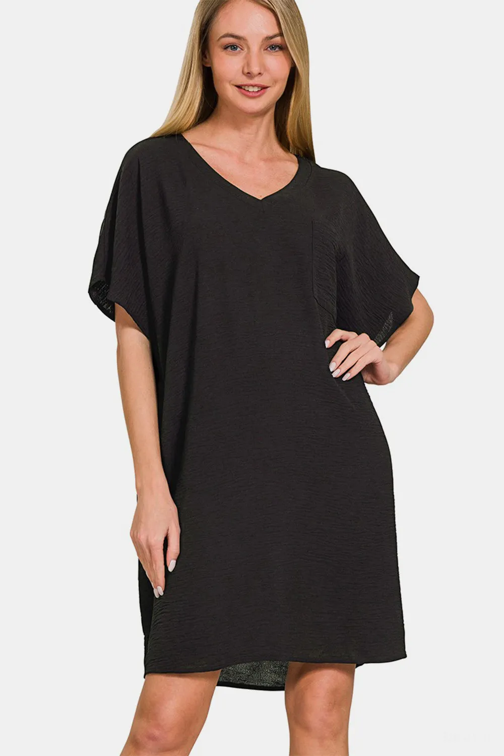 Zenana T-Shirt Dress with Pockets